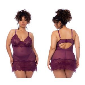 Mapale 7554X Babydoll Color Wine